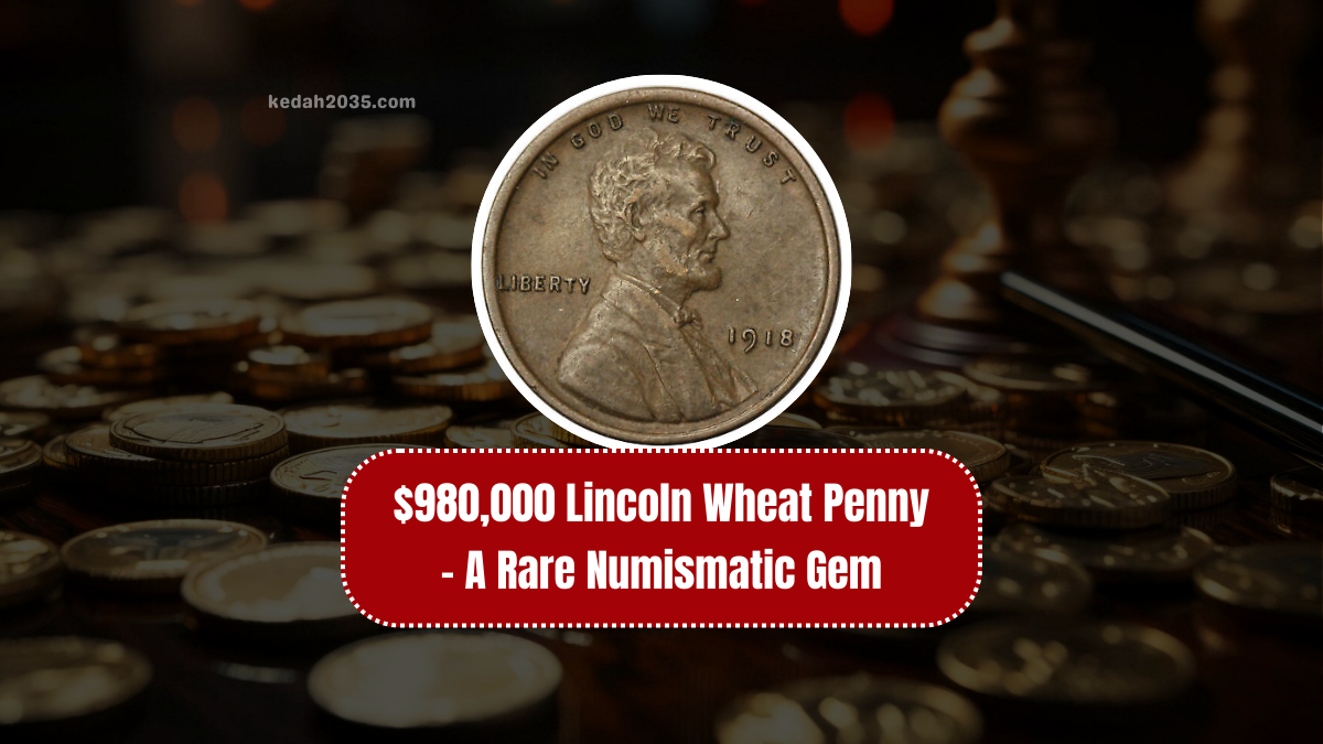 $980,000 Lincoln Wheat Penny - A Rare Numismatic Gem Still Circulating